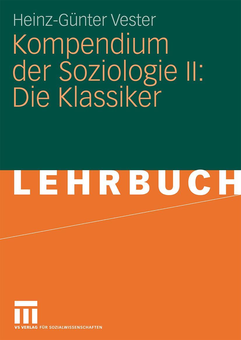 Vorderes Coverbild Kompendium der Soziologie II: Die Klassiker