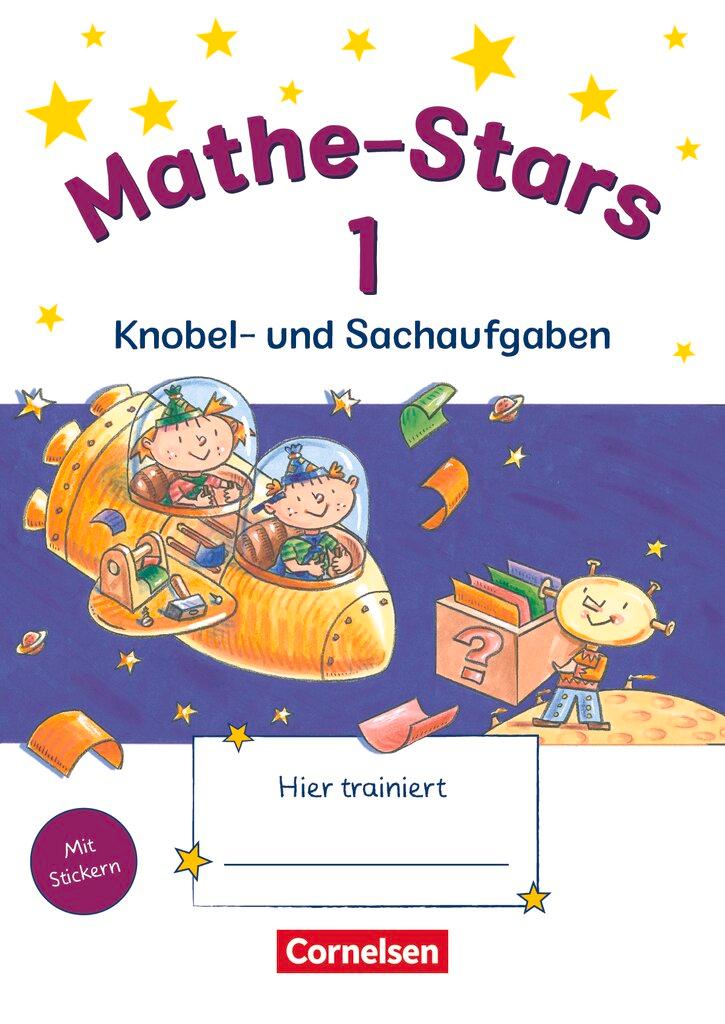 Vorderes Coverbild Mathe-Stars 1. Schuljahr. Knobel- und Sachaufgaben