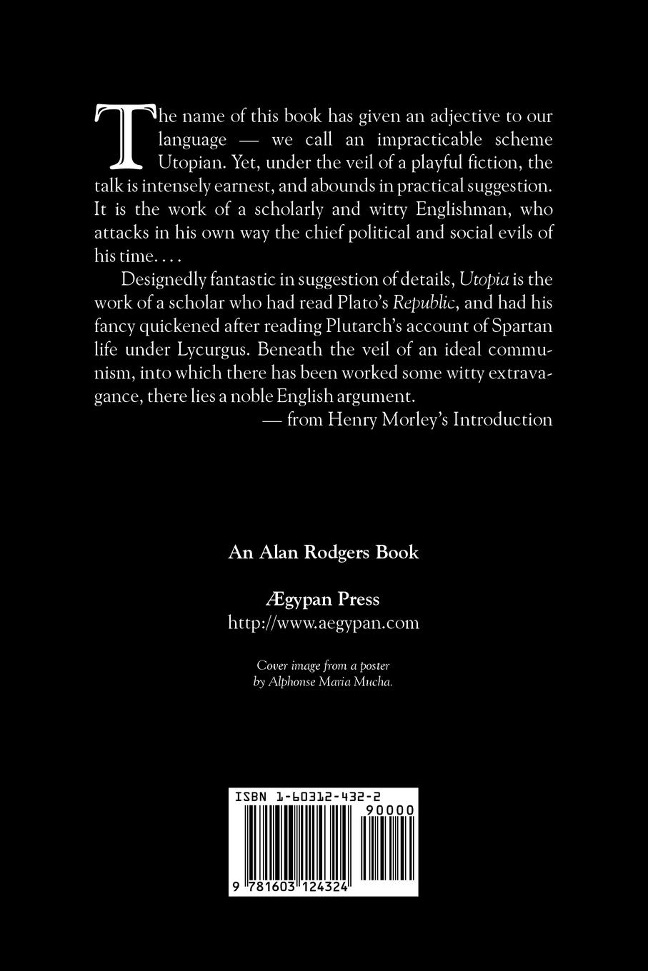 Rückseitencover Utopia by Thomas More, Political Science, Political Ideologies, Communism & Socialism