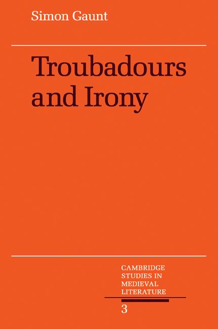 Vorderes Coverbild Troubadours and Irony