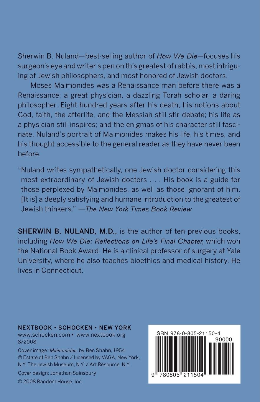 Rückseitencover Maimonides