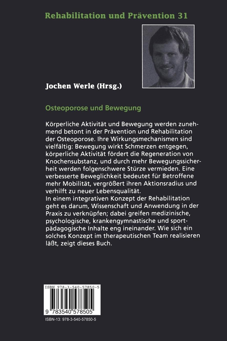 Rückseitencover Osteoporose und Bewegung