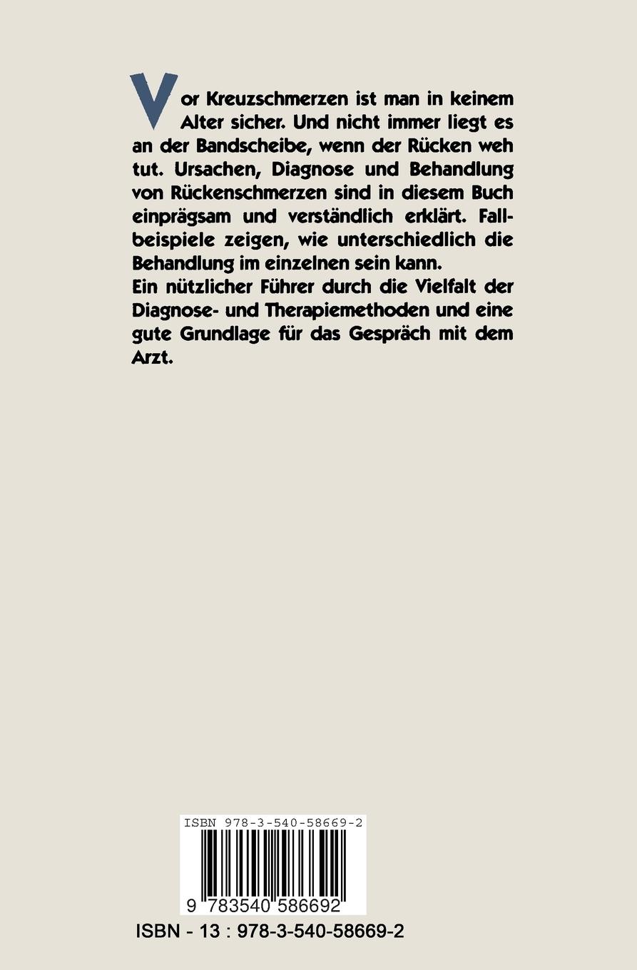 Rückseitencover Kreuzschmerzen
