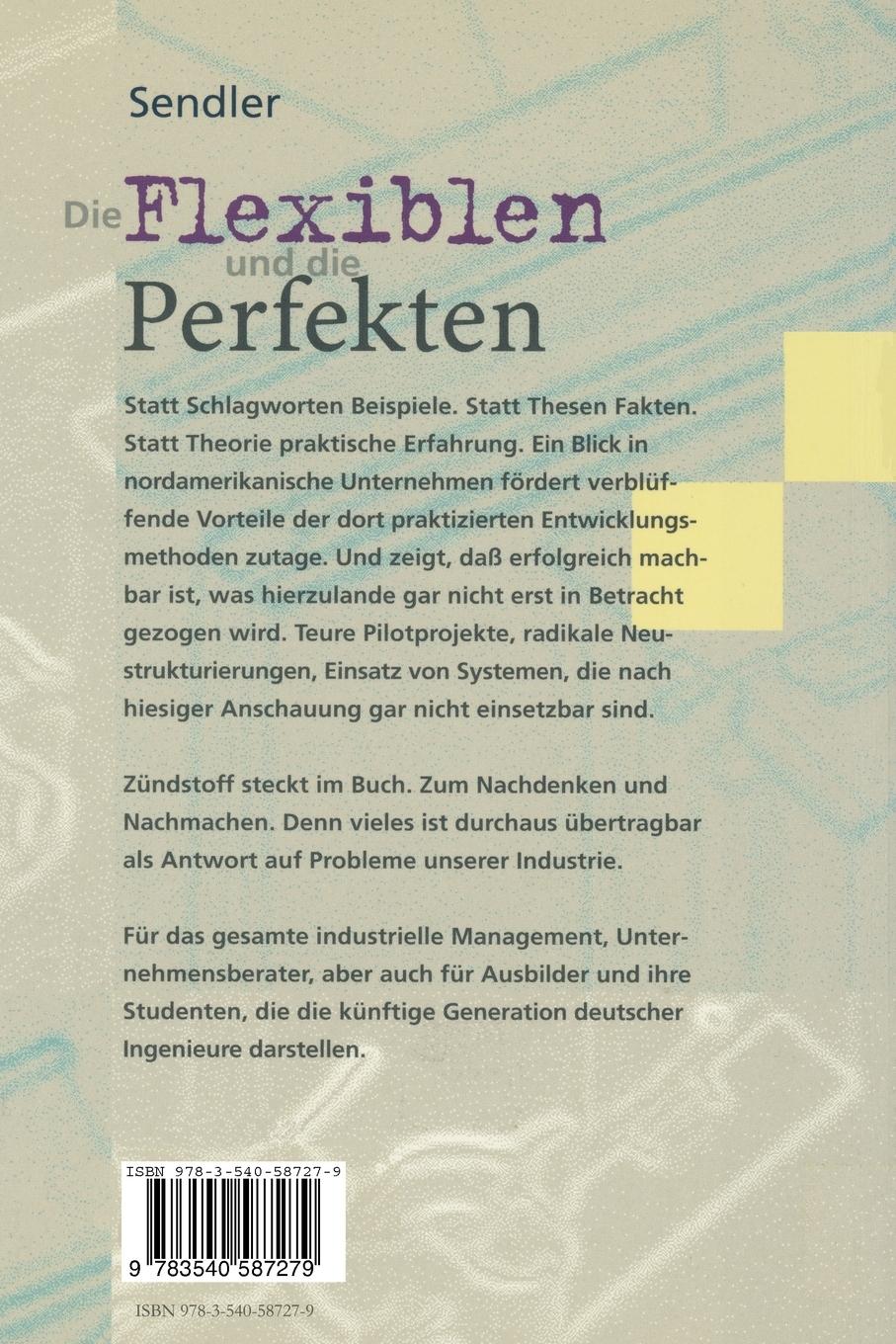 Rückseitencover Die Flexiblen und die Perfekten