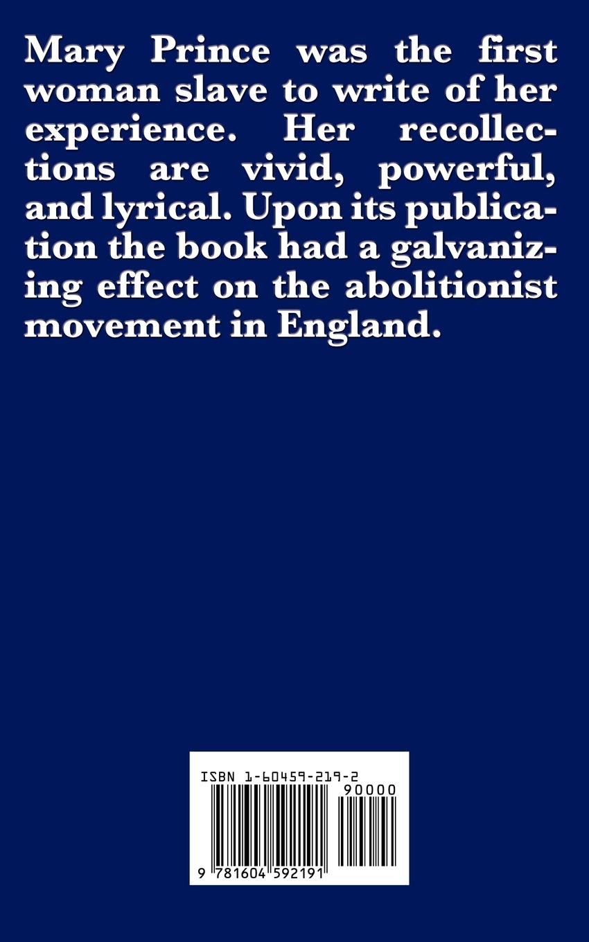 Rückseitencover The History of Mary Prince, a West Indian Slave (an African American Heritage Book)