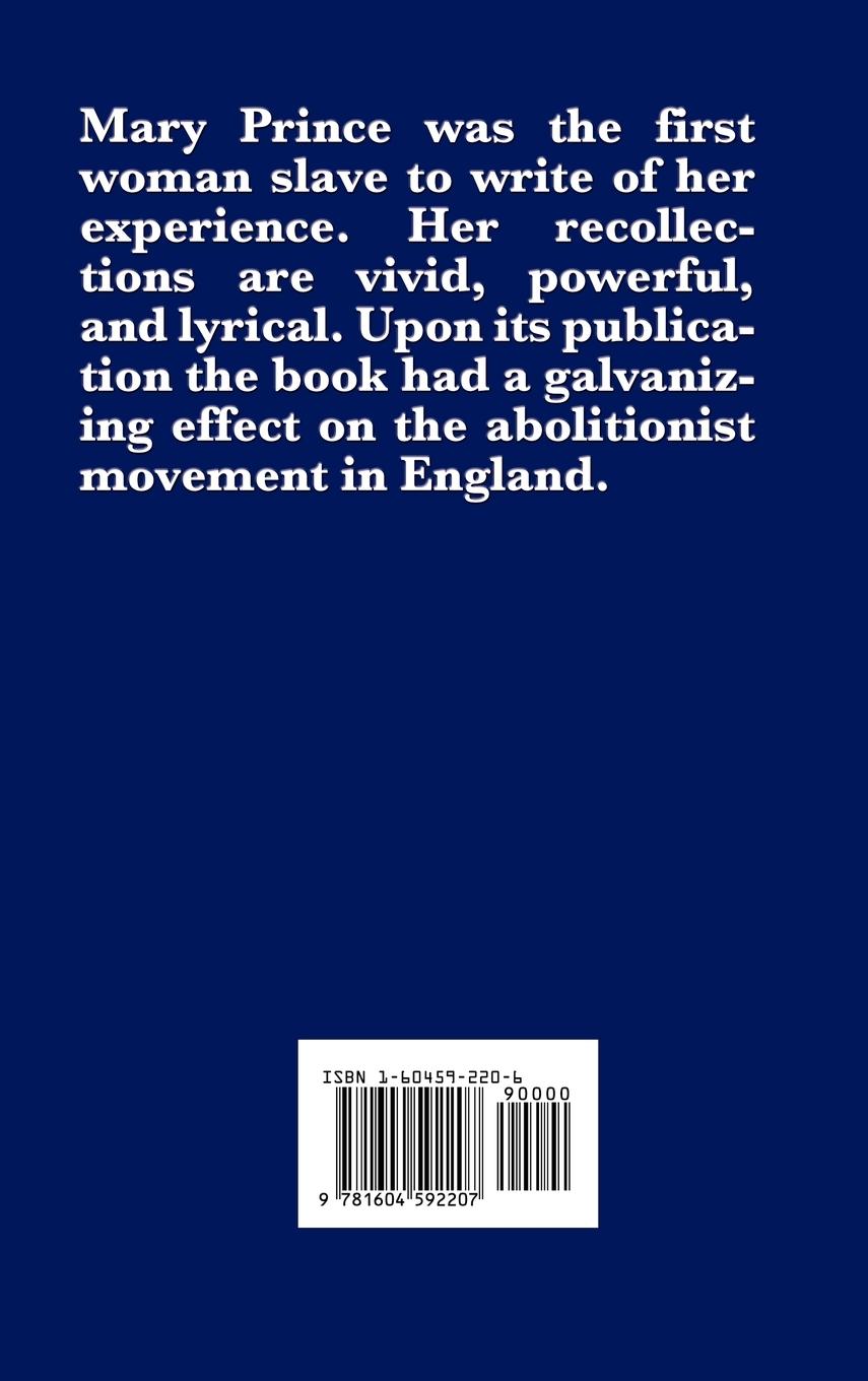 Rückseitencover The History of Mary Prince, a West Indian Slave (an African American Heritage Book)