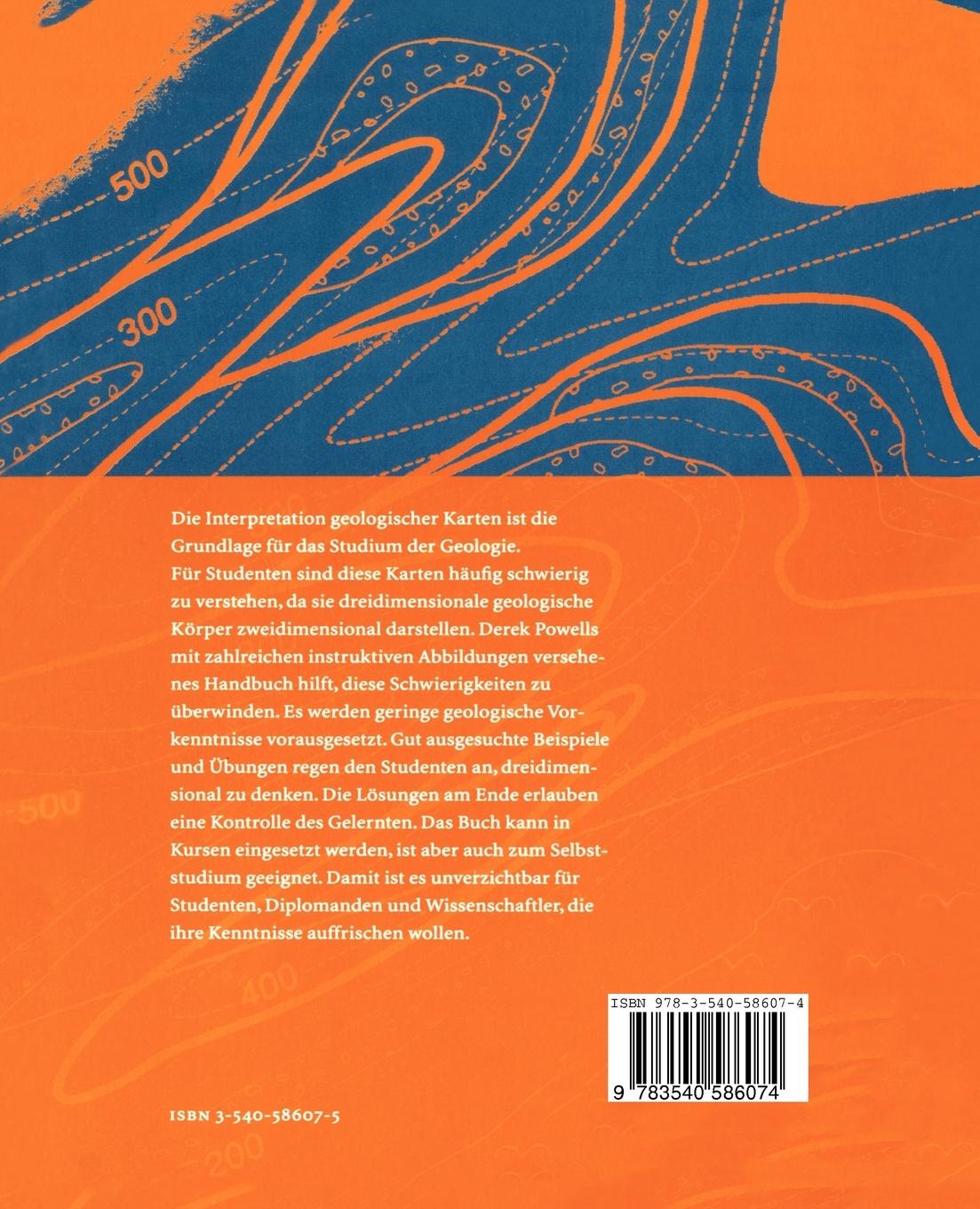 Rückseitencover Interpretation geologischer Strukturen durch Karten