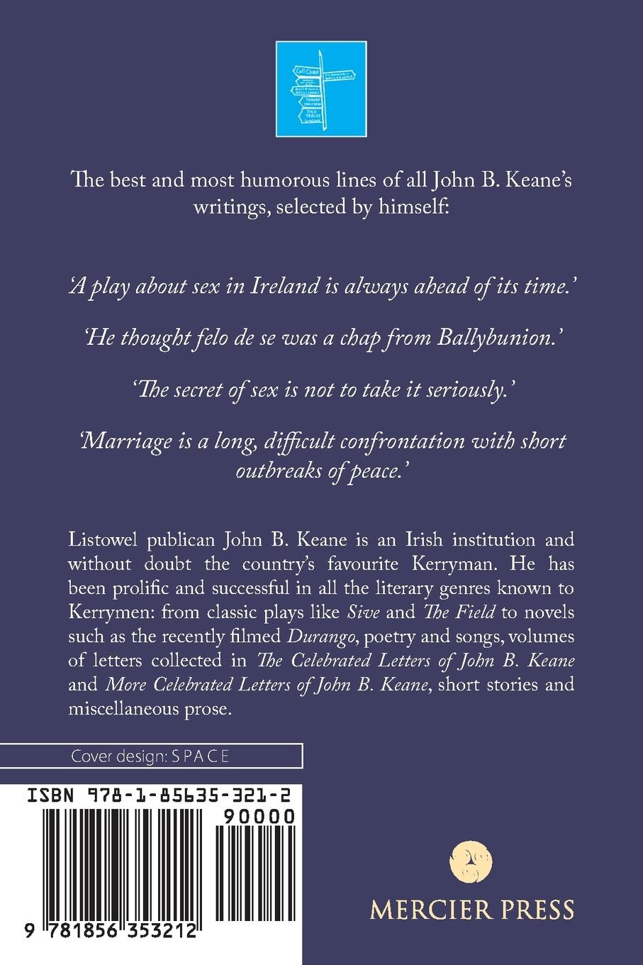 Rückseitencover The Little Book of John B. Keane