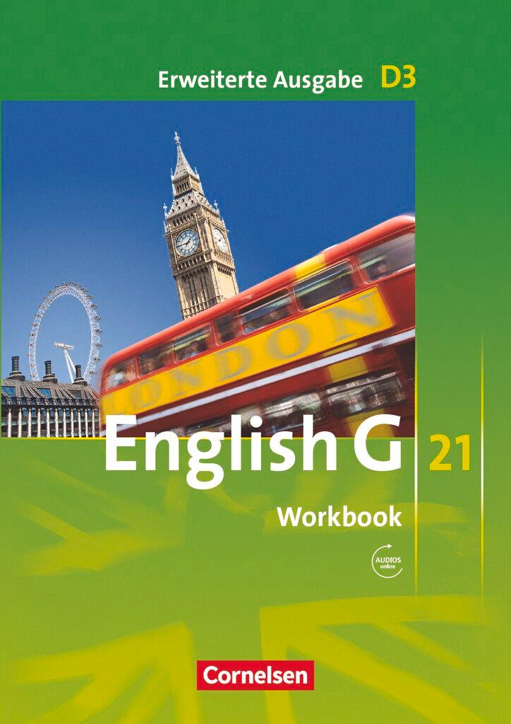 Vorderes Coverbild English G 21. Erweiterte Ausgabe D 3. Workbook mit Audios online