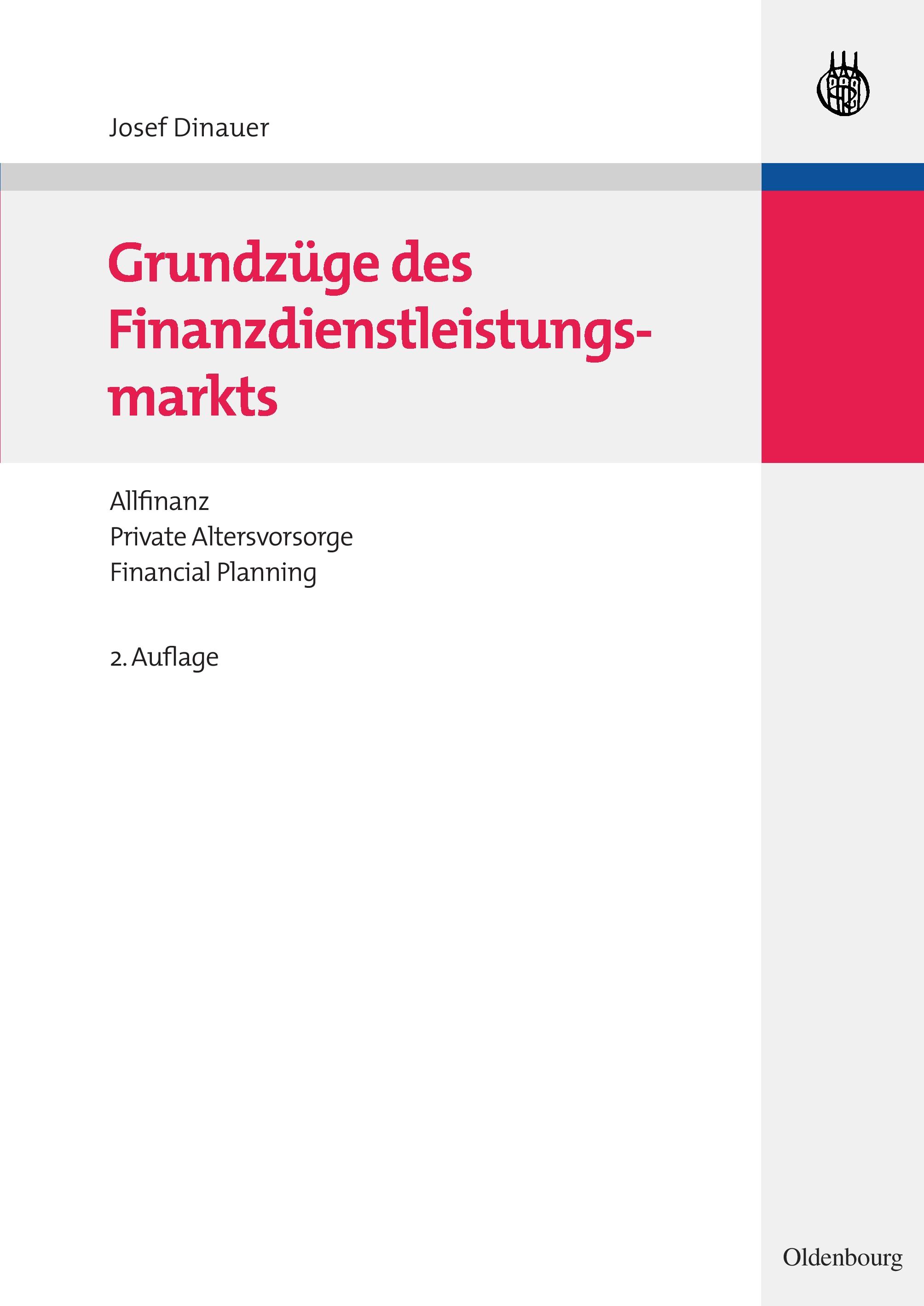Vorderes Coverbild Grundzüge des Finanzdienstleistungsmarkts