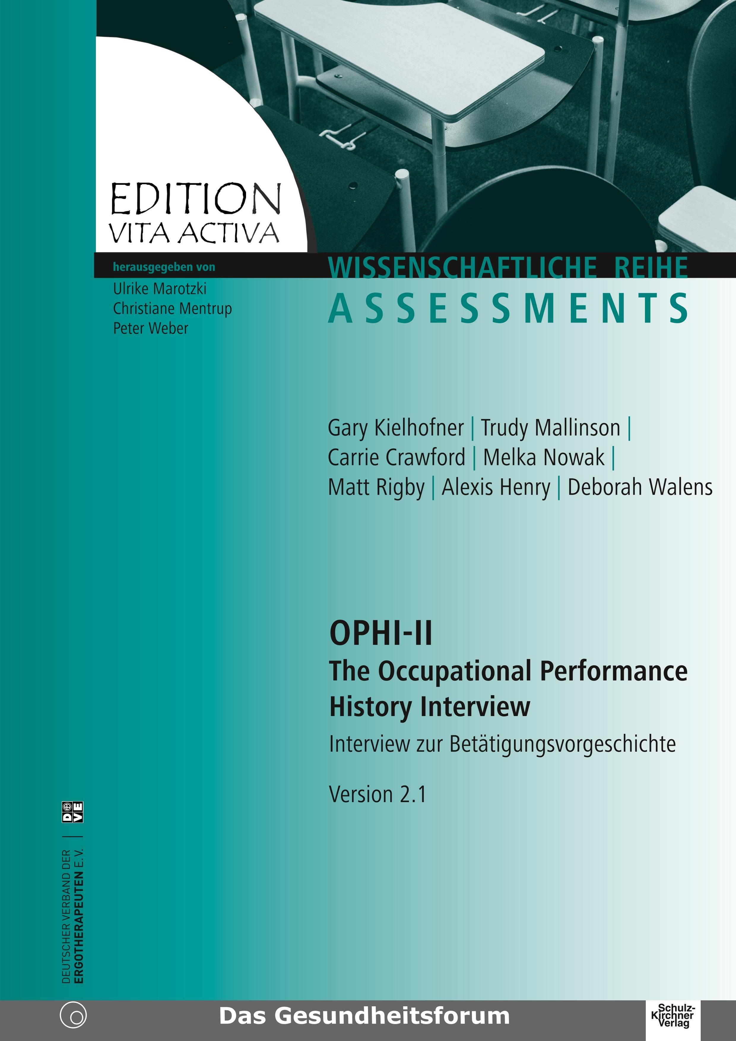 Vorderes Coverbild OPHI II The Occupational Performance History Interview