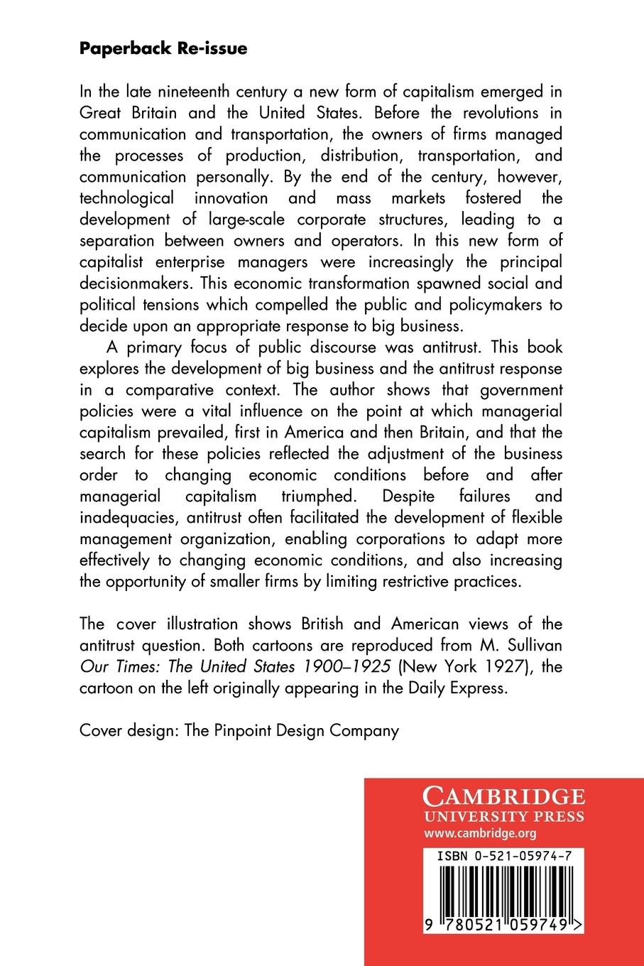 Rückseitencover Regulating Big Business