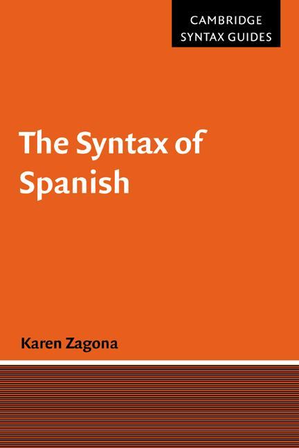 Vorderes Coverbild The Syntax of Spanish