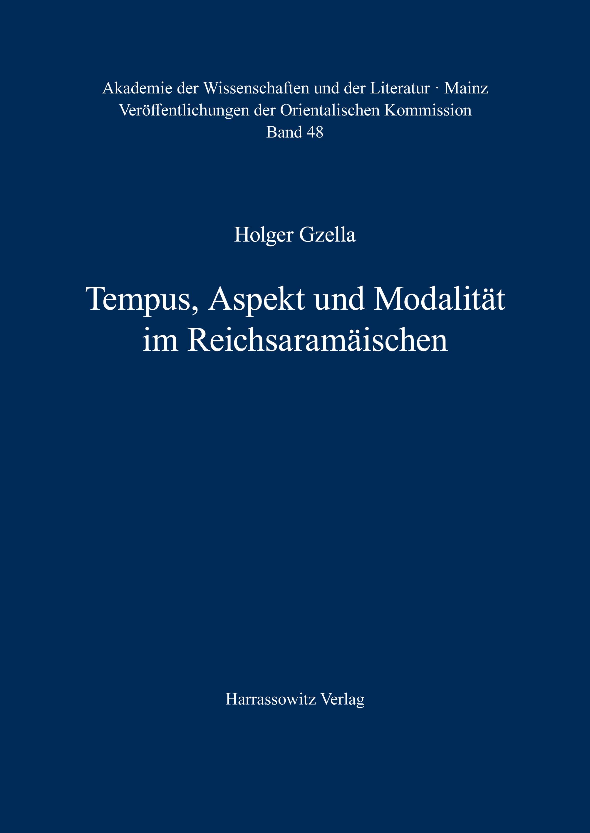 Vorderes Coverbild Tempus, Aspekt und Modalität im Reichsaramäischen
