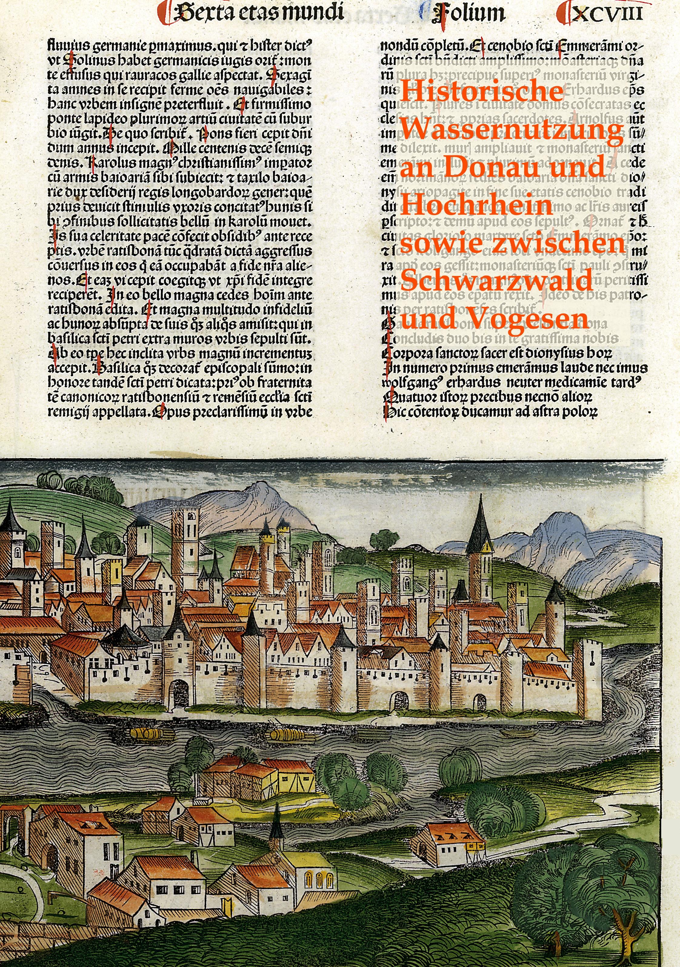 Vorderes Coverbild Historische Wassernutzung an Donau und Hochrhein sowie zwischen Schwarzwald und Vogesen
