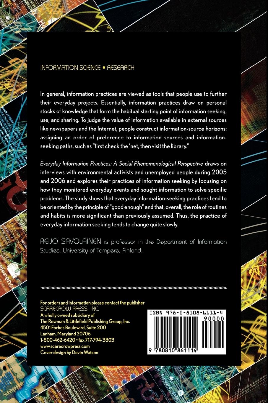 Rückseitencover Everyday Information Practices