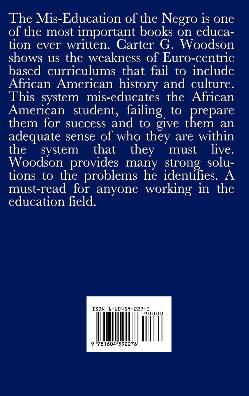 Rückseitencover The MIS-Education of the Negro (an African American Heritage Book)