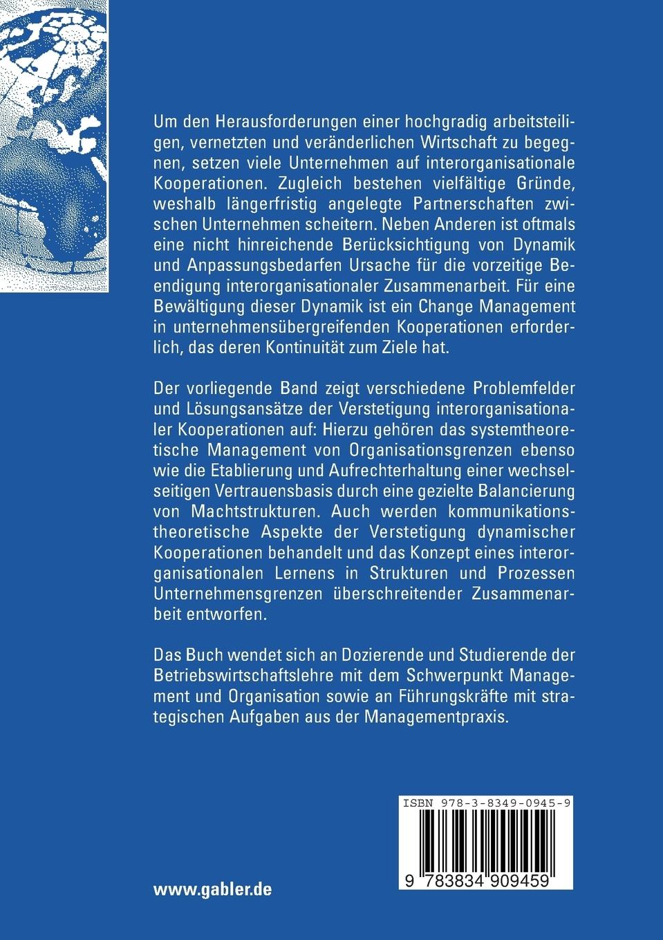 Rückseitencover Kontinuitätsorientierte Koordination dynamischer Kooperationen