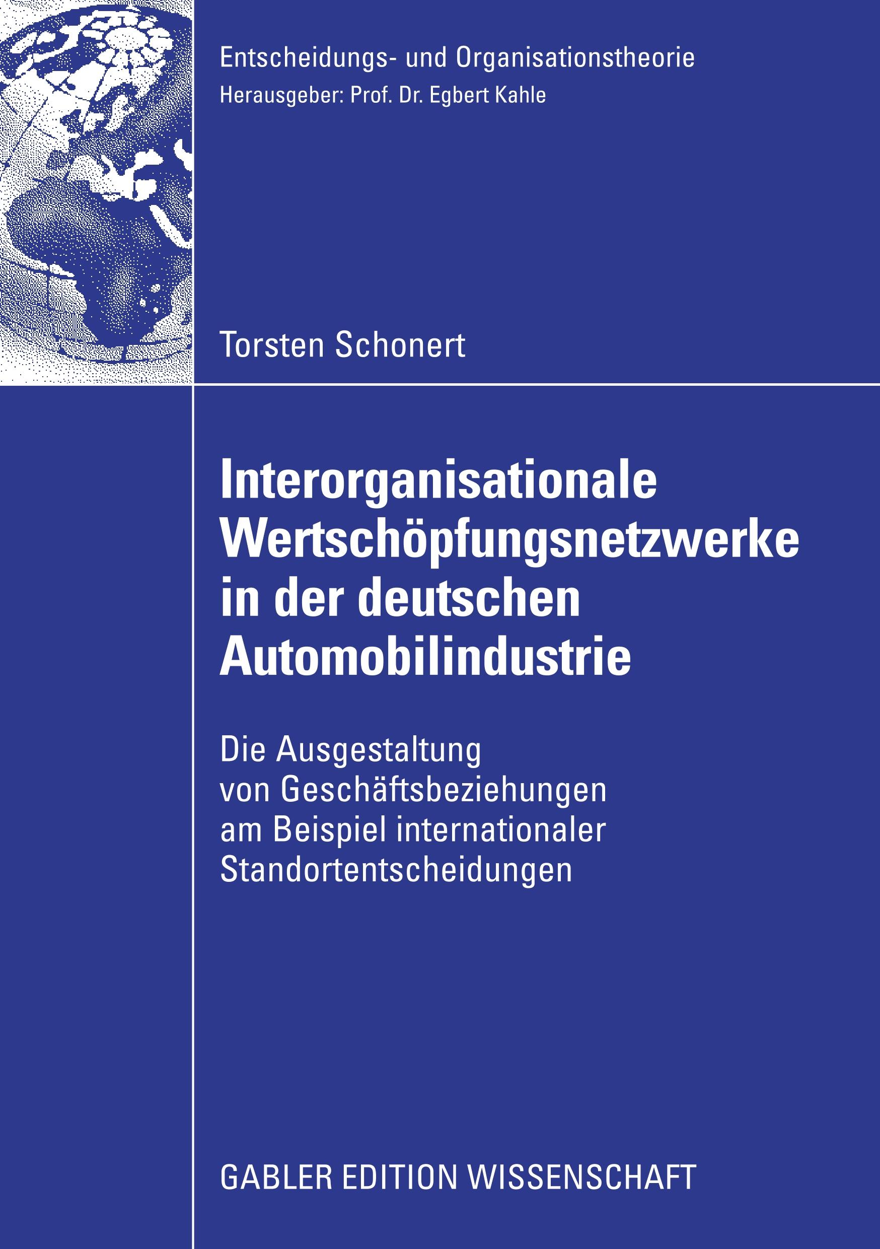Vorderes Coverbild Interorganisationale Wertschöpfungsnetzwerke in der deutschen Automobilindustrie