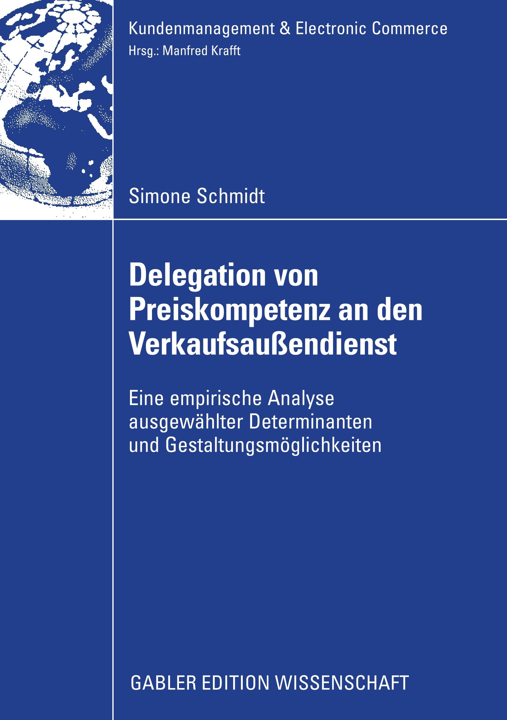 Vorderes Coverbild Delegation von Preiskompetenz an den Verkaufsaußendienst