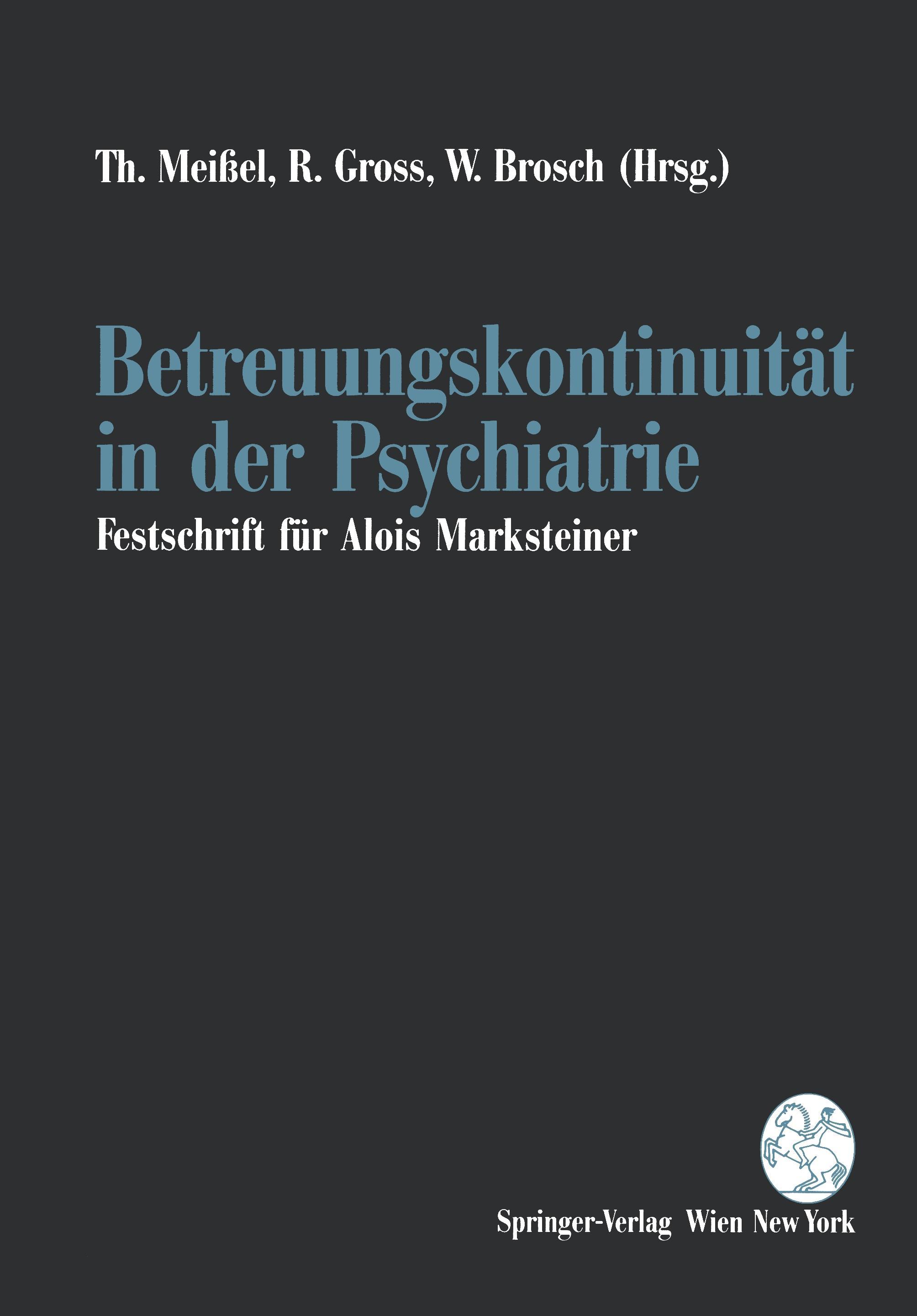 Vorderes Coverbild Betreuungskontinuität in der Psychiatrie