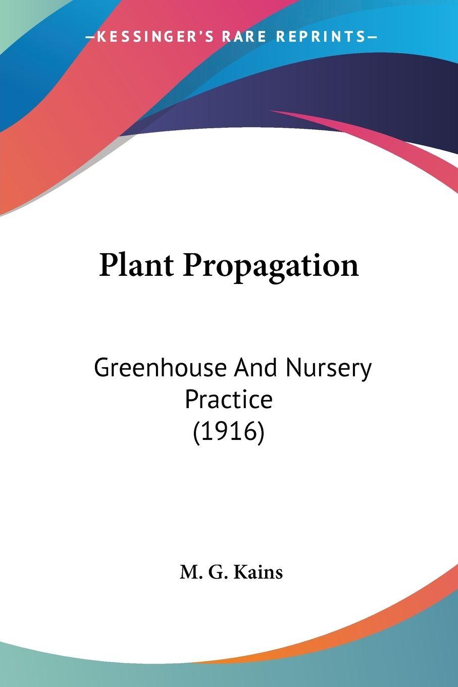 Vorderes Coverbild Plant Propagation