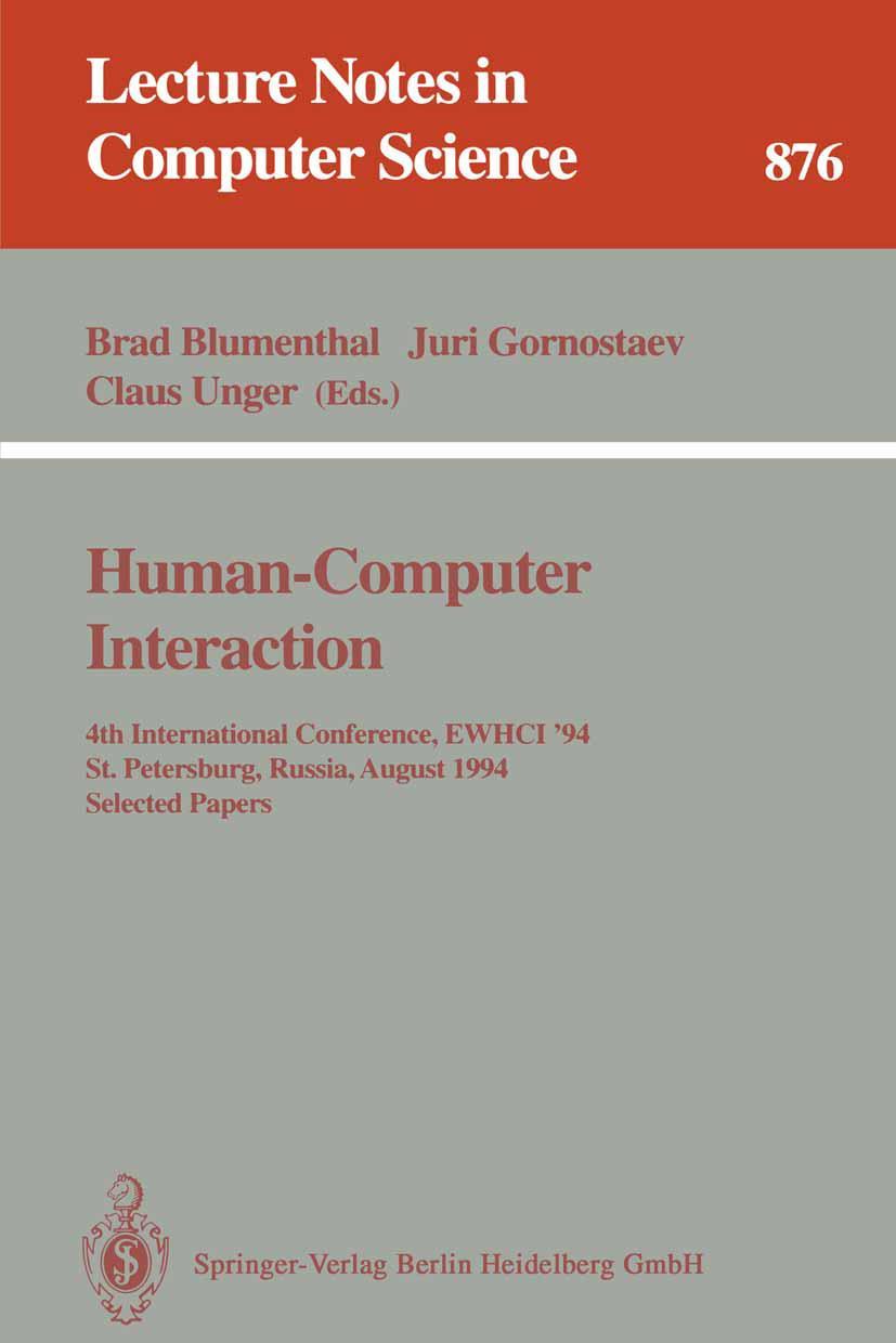Vorderes Coverbild Human-Computer Interaction