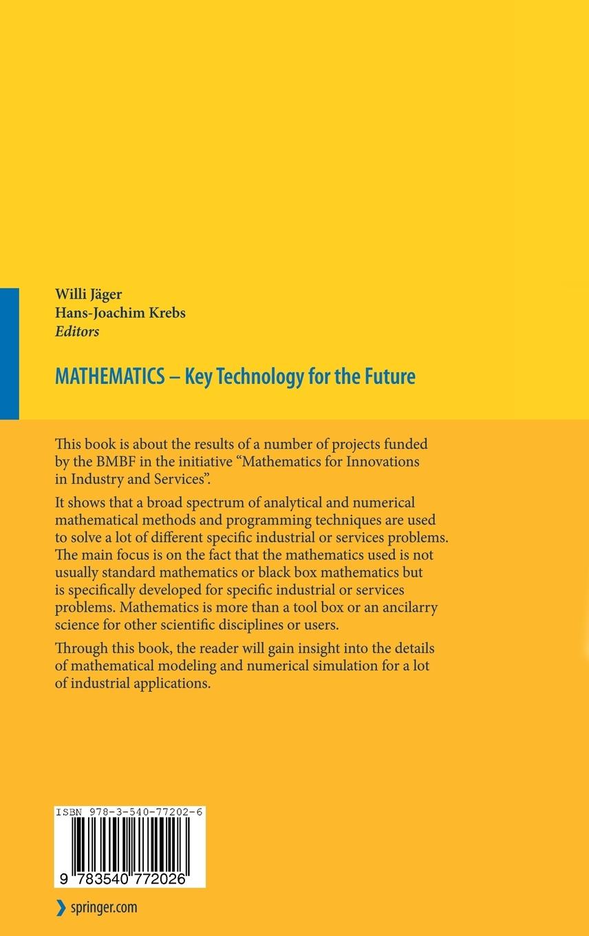 Rückseitencover Mathematics - Key Technology for the Future