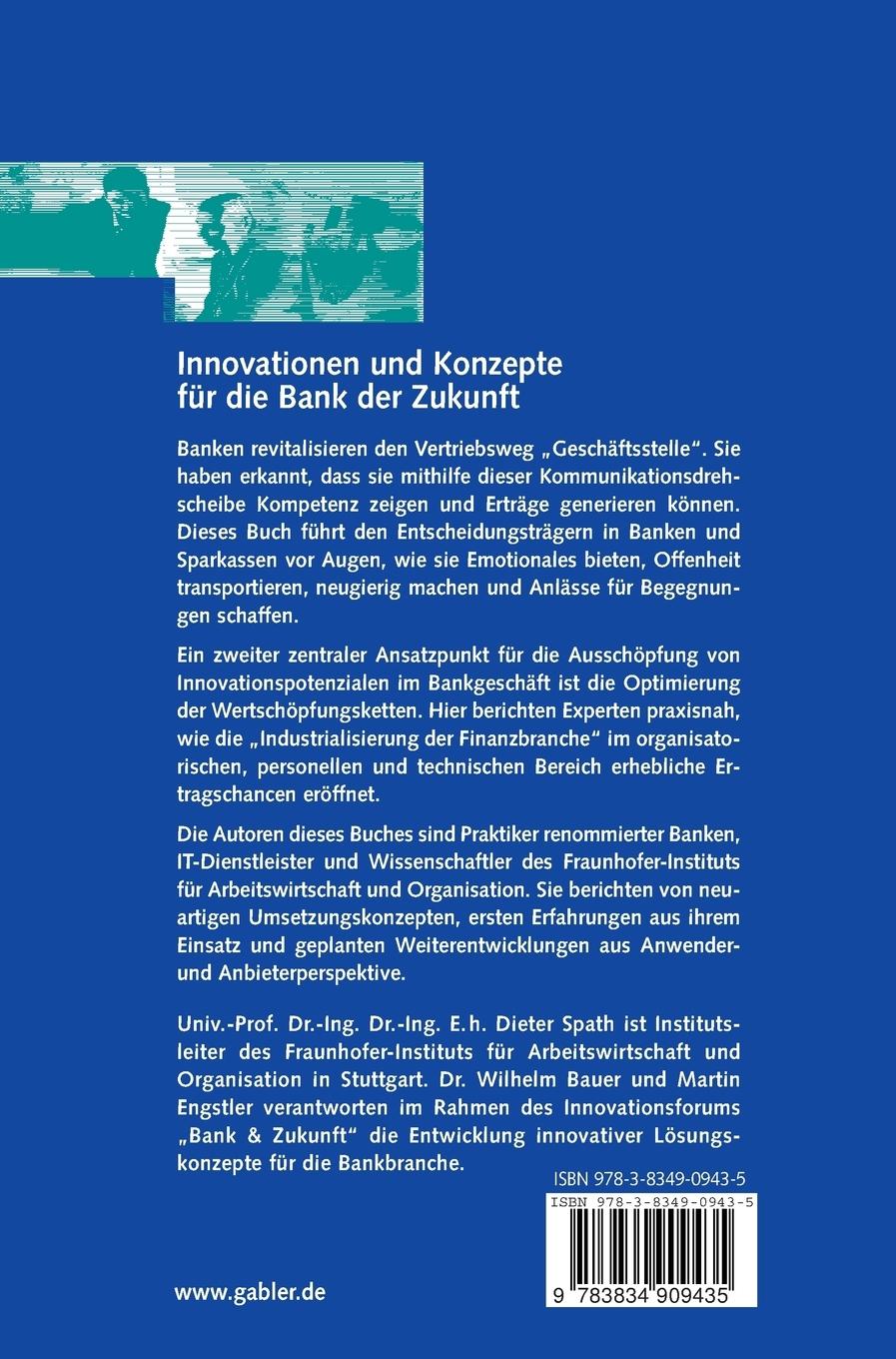 Rückseitencover Innovationen und Konzepte für die Bank der Zukunft