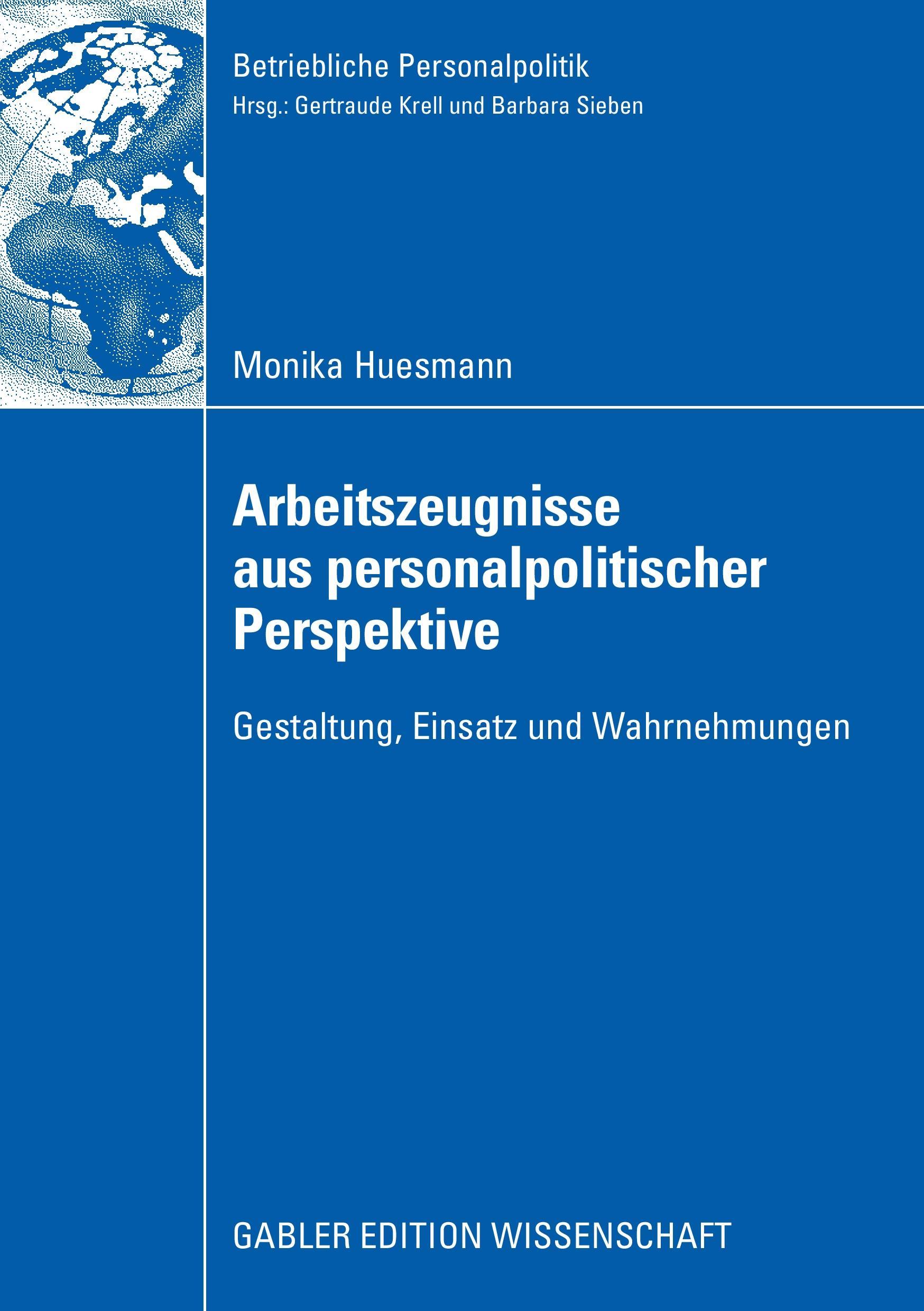 Vorderes Coverbild Arbeitszeugnisse aus personalpolitischer Perspektive