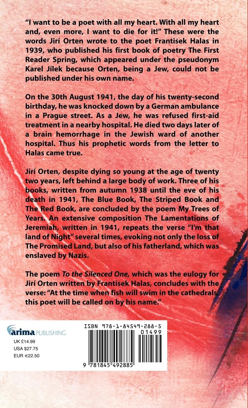 Rückseitencover Jirí Orten Selected Poems