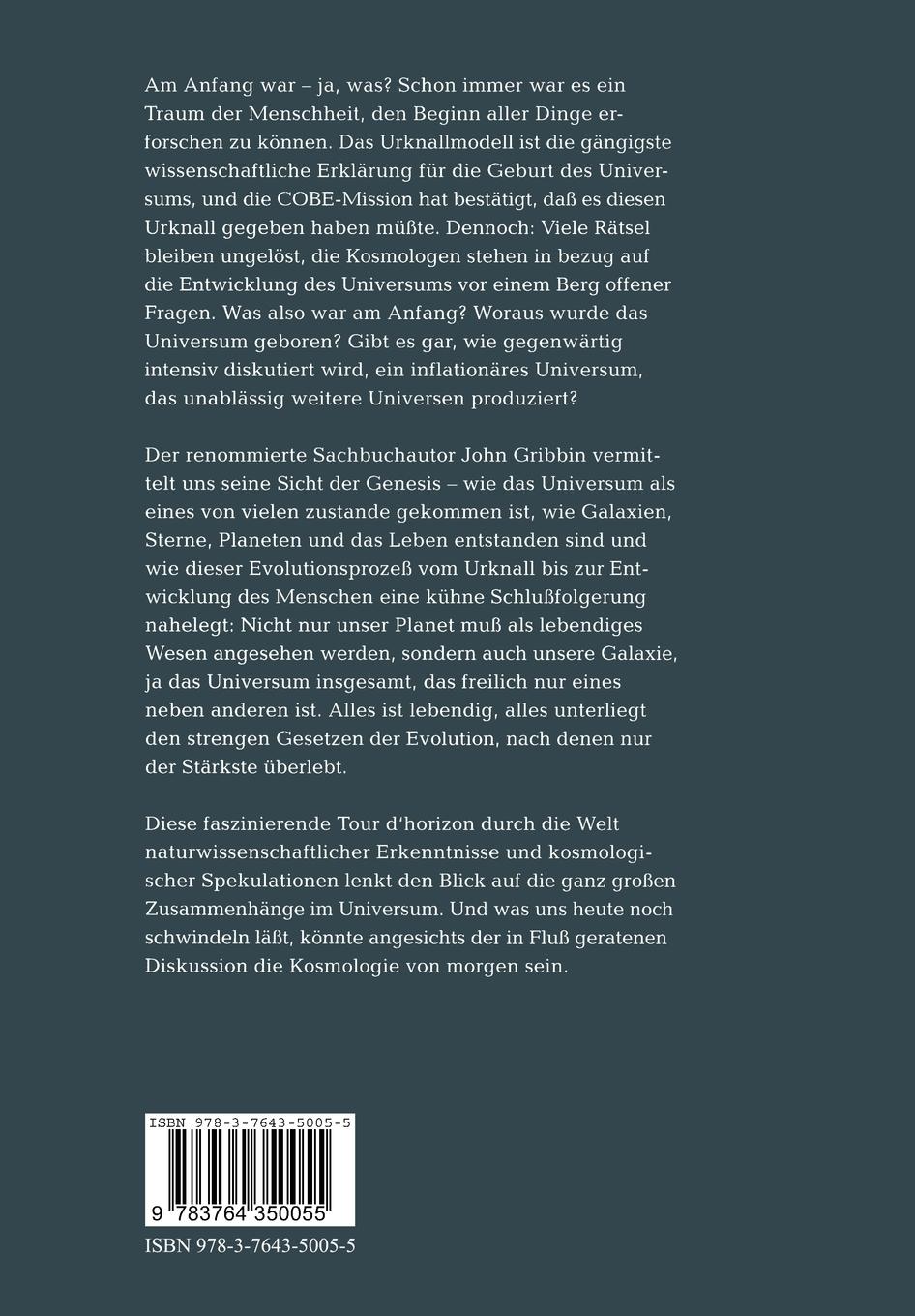 Rückseitencover Am Anfang war ...