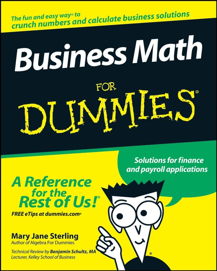 Vorderes Coverbild Business Math for Dummies
