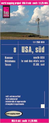 Vorderes Coverbild World Mapping Project USA 08 Süd 1 : 1 250 000