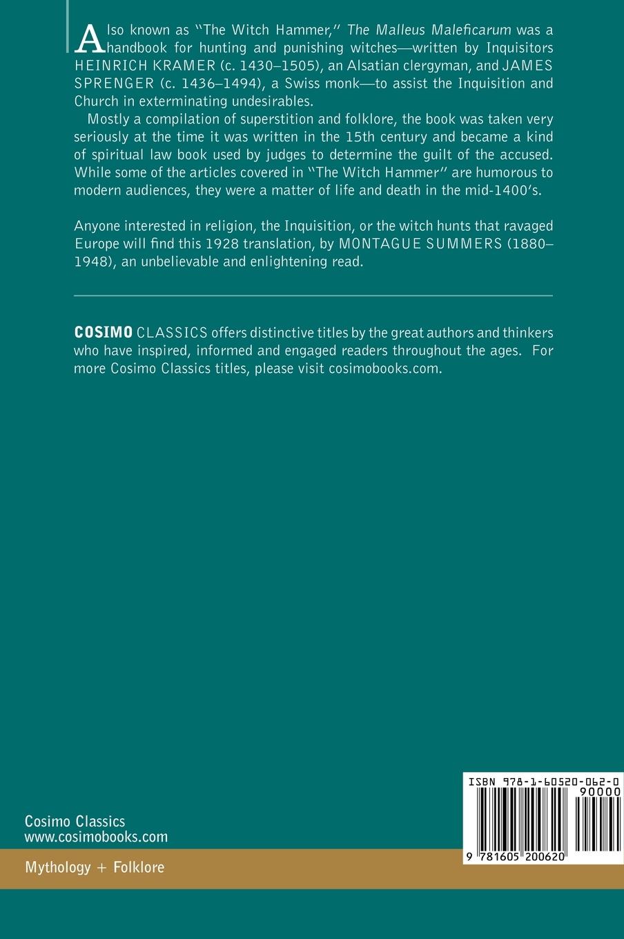 Rückseitencover The Malleus Maleficarum