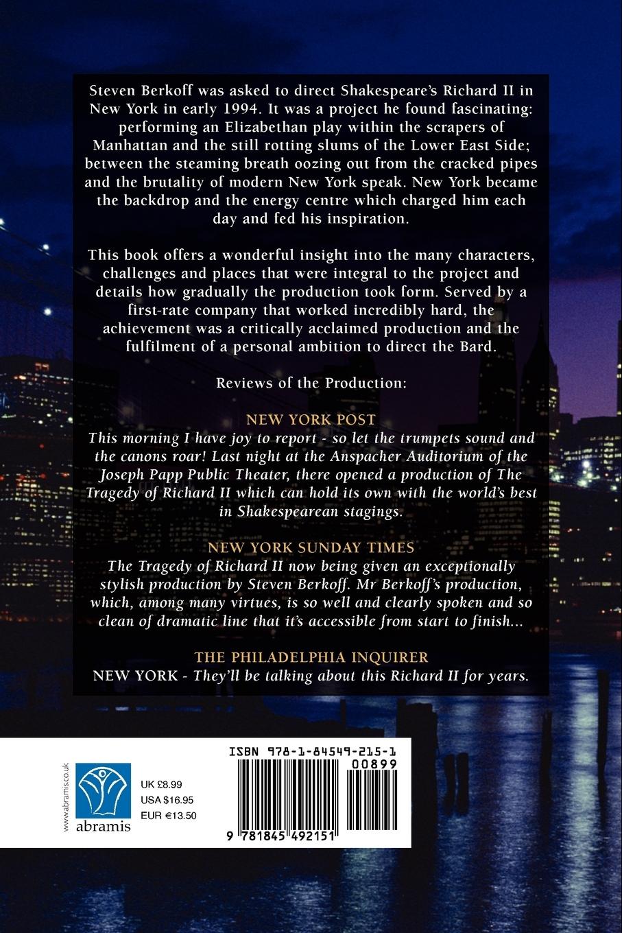 Rückseitencover Richard II in New York