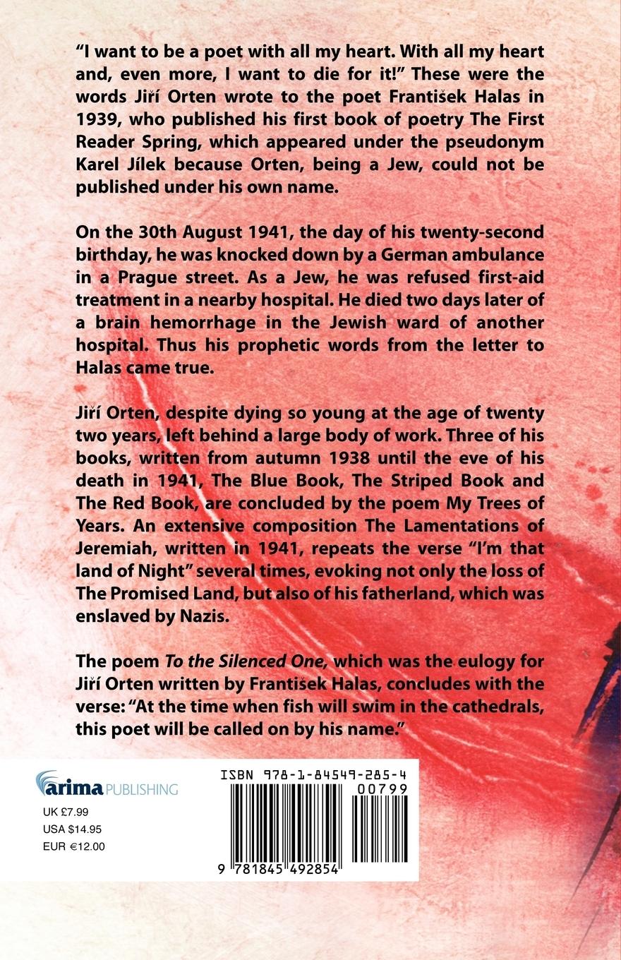 Rückseitencover Jir Orten Selected Poems