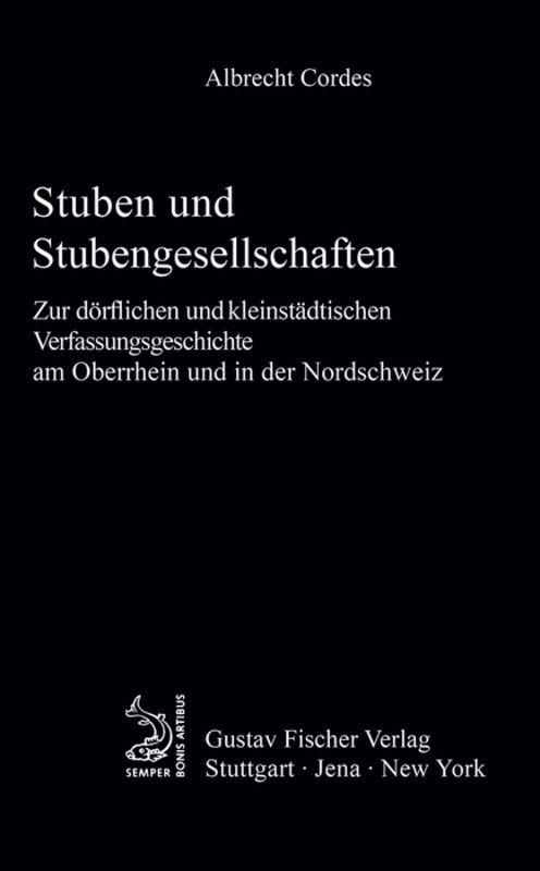 Vorderes Coverbild Stuben und Stubengesellschaften
