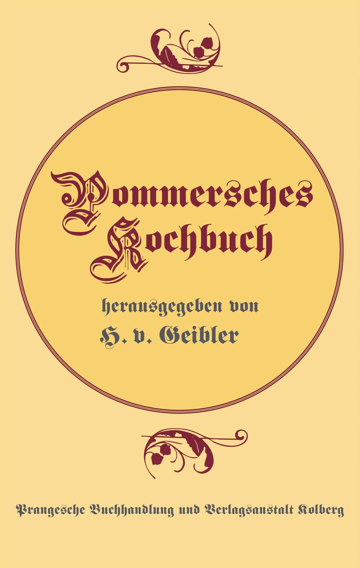 Vorderes Coverbild Pommersches Kochbuch