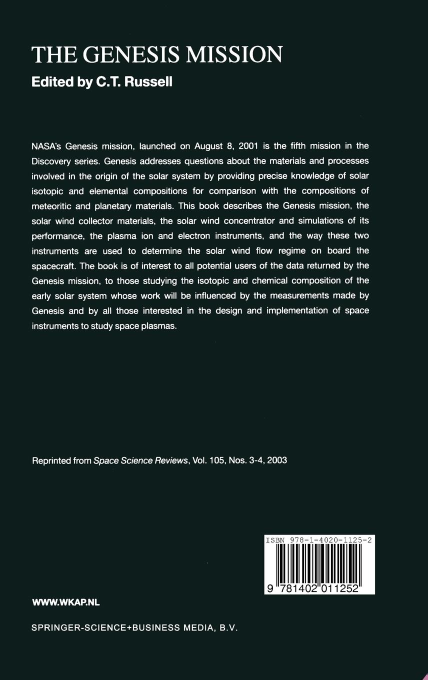 Rückseitencover The Genesis Mission