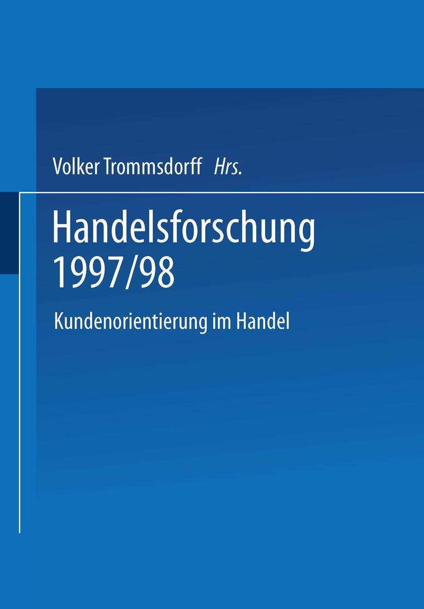 Vorderes Coverbild Handelsforschung 1997/98