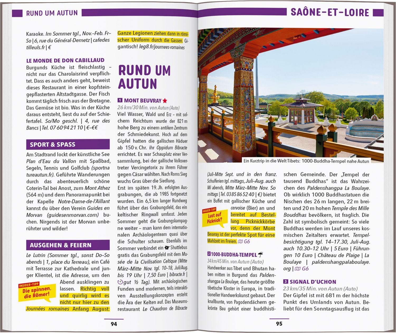 Beispielinhalt (Bild) MARCO POLO Reiseführer Burgund