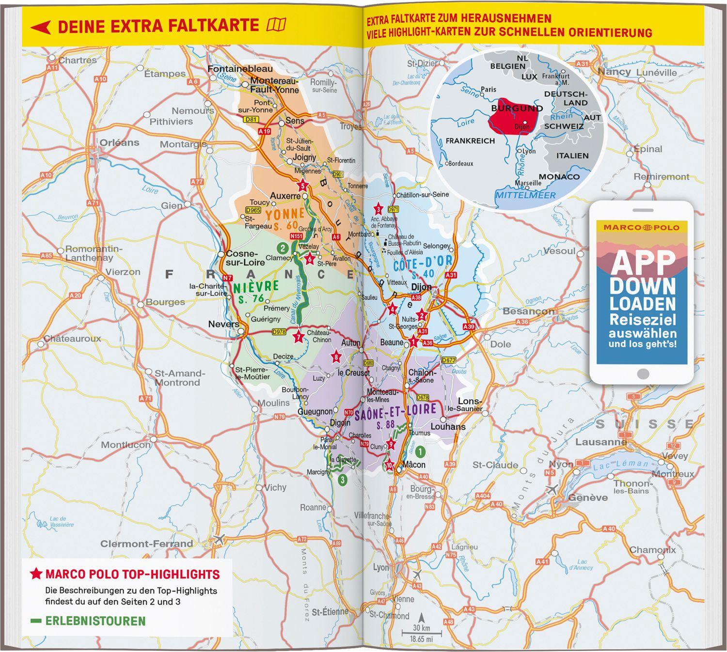 Beispielinhalt (Bild) MARCO POLO Reiseführer Burgund