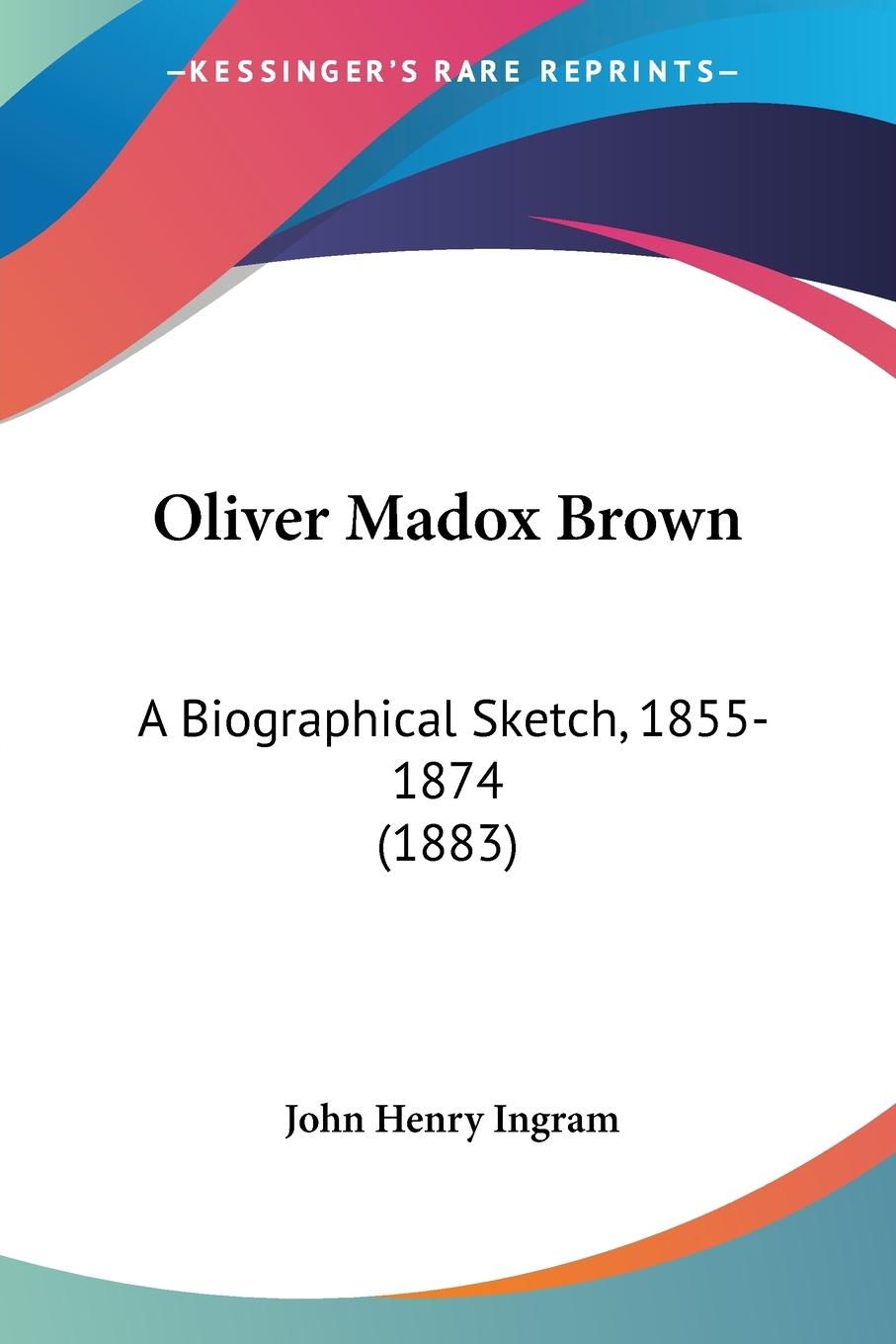 Vorderes Coverbild Oliver Madox Brown