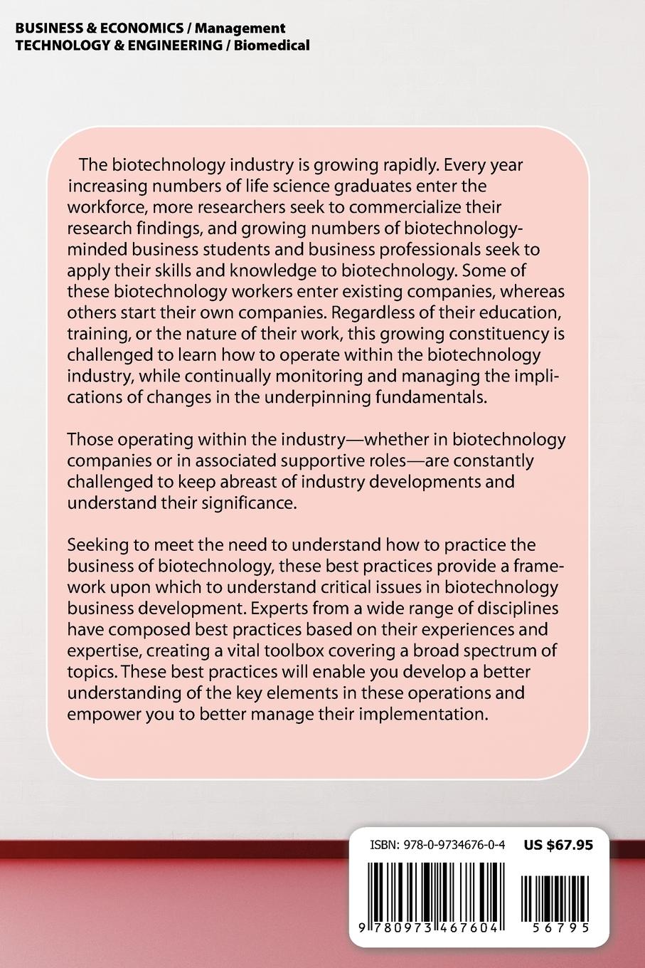 Rückseitencover Best Practices in Biotechnology Business Development
