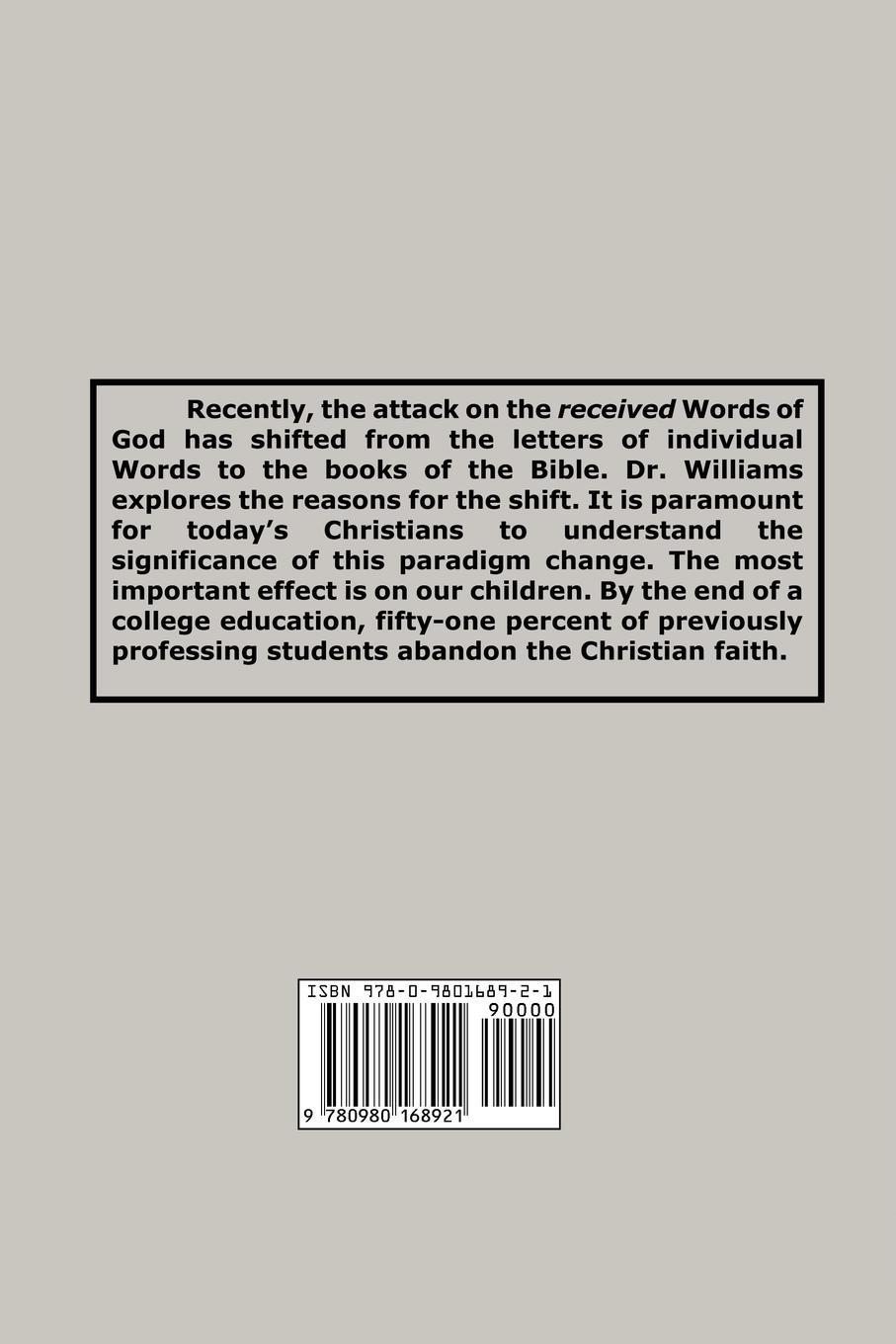 Rückseitencover The Attack on the Canon of Scripture
