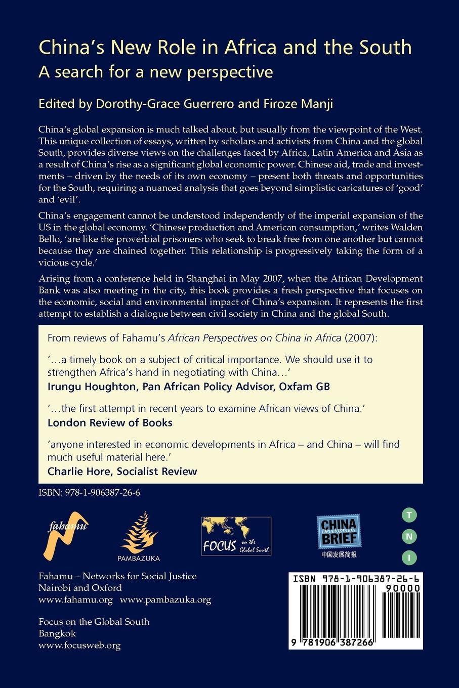 Rückseitencover China's New Role in Africa and the South