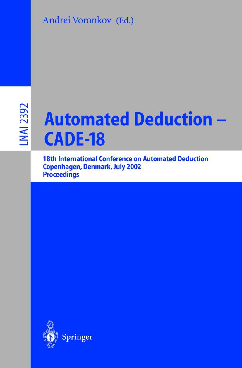 Vorderes Coverbild Automated Deduction - CADE-18