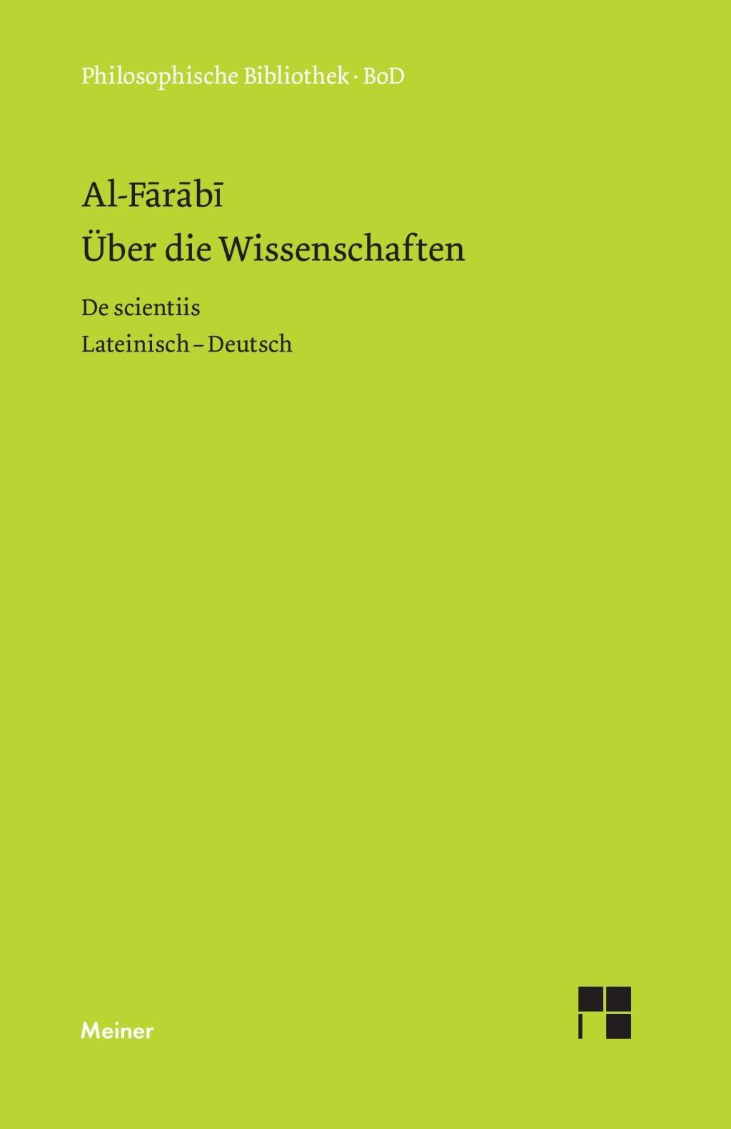Vorderes Coverbild Über die Wissenschaften / De scientiis