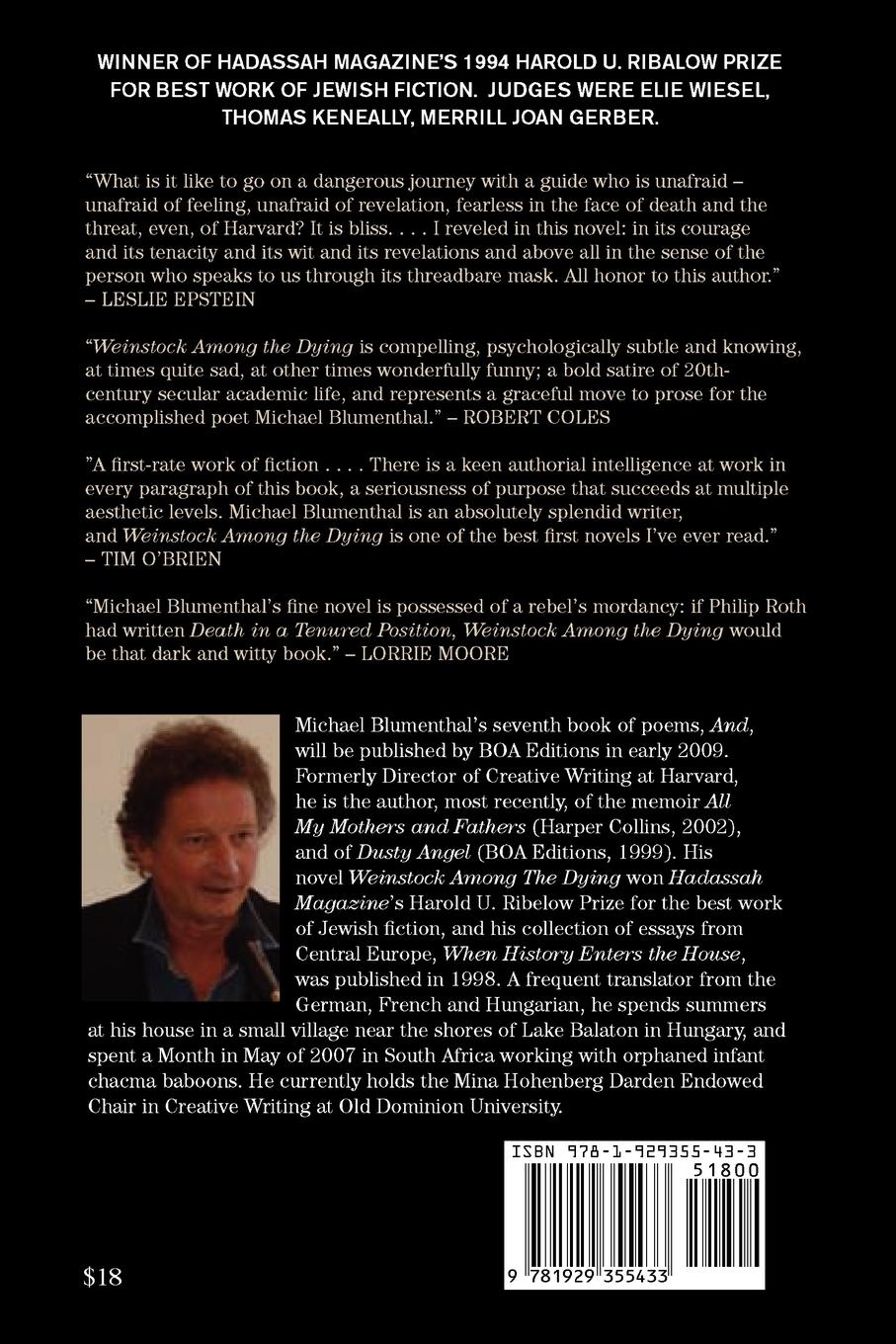 Rückseitencover Weinstock Among the Dying